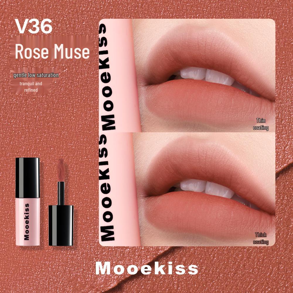 Mooekiss Матовая кремовая помада для губ V07/V12/V04 - Нелипкий бархатный блеск для губ