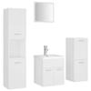 VidaXL Armoire d'Evier avec Lavabo Intégré Meuble de Rangement Placard de Salle de Bain Armoire de Rangement Toilette 3071351