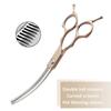 7-дюймовые изогнутые ножницы для стрижки собак и кошек из нержавеющей стали, легкие, специально разработанные для ухода за домашними животными