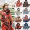 Cotton and Linen Hand Feel Scarf Chinese Style Clothing Outfit Scarf for Women's National Style Sun Protection Tassel Shawl
