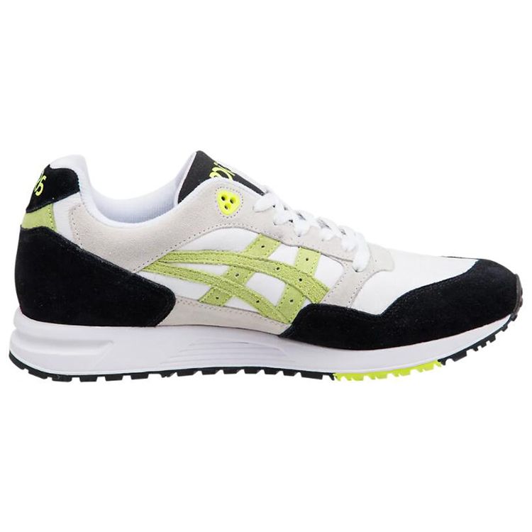 Asics Gel Saga White Flash Yellow Unisex Sneakers Black 1193A095-101