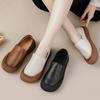 Женские повседневные туфли-лоферы на платформе Удобная деловая обувь для работы Кожаные туфли-лоферы для женщин Плоские туфли для вождения и ходьбы Модельные туфли Пенни-лоферы