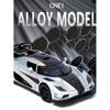 1/32 Koenigsegg ONE 1 литая спортивная модель автомобиля гоночные автомобили модель имитация звука и света детская игрушка подарок