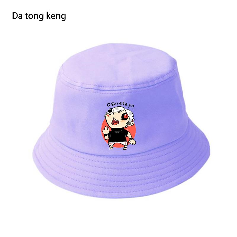 Токийский Гуль Япония Аниме Забавная Кепка-ведро Повседневная Забавная Шляпа от Солнца Harajuku Хлопковая Панама Унисекс Открытый Солнцезащитный Крем Рыбацкая Шляпа