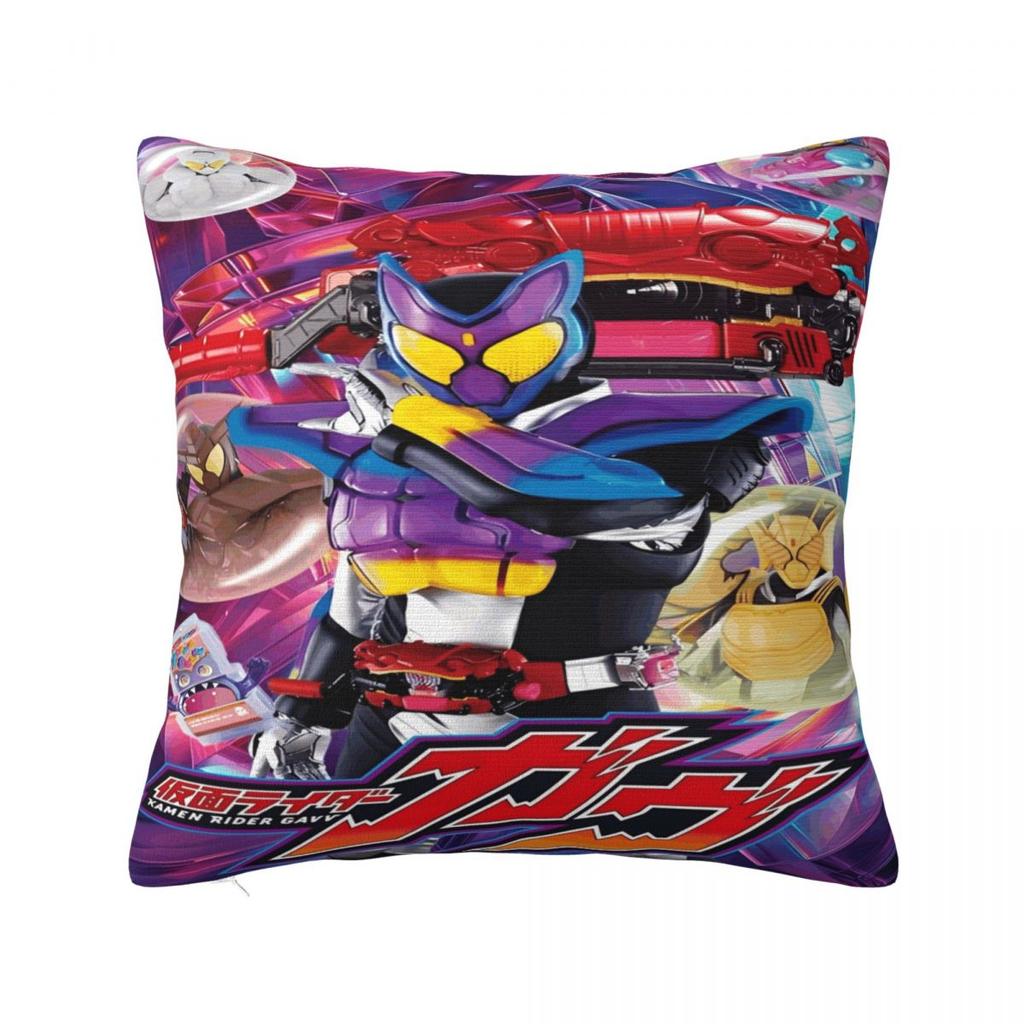 Cartoon Kamen Rider Anime Pillowcases Cute Print Home Sofa Throw Pillowcovers Car Cushion
