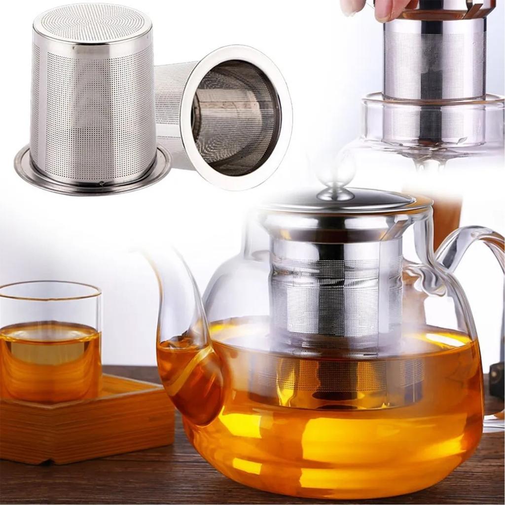 304 Stainless Steel Glass Kettle Tea Dregs Etching Filter