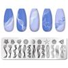 1 PC  Nail Art Templates Stamping Plate Design Flower Butterfly Glass Temperature Lace Stamp Templates Plates Image Decor