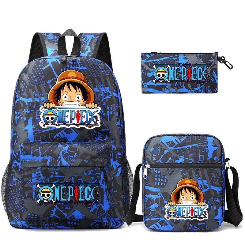 3 шт./компл. аниме цельный рюкзак с наплечной сумкой пенал для мальчика и девочки школьная сумка женская дорожная сумка Mochila