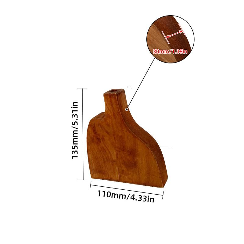 Изделия ручной работы Ваза для гостиной Сделай сам Дерево Ретро Натуральные материалы Настольные украшения Флористика Декоративные 4 стиля