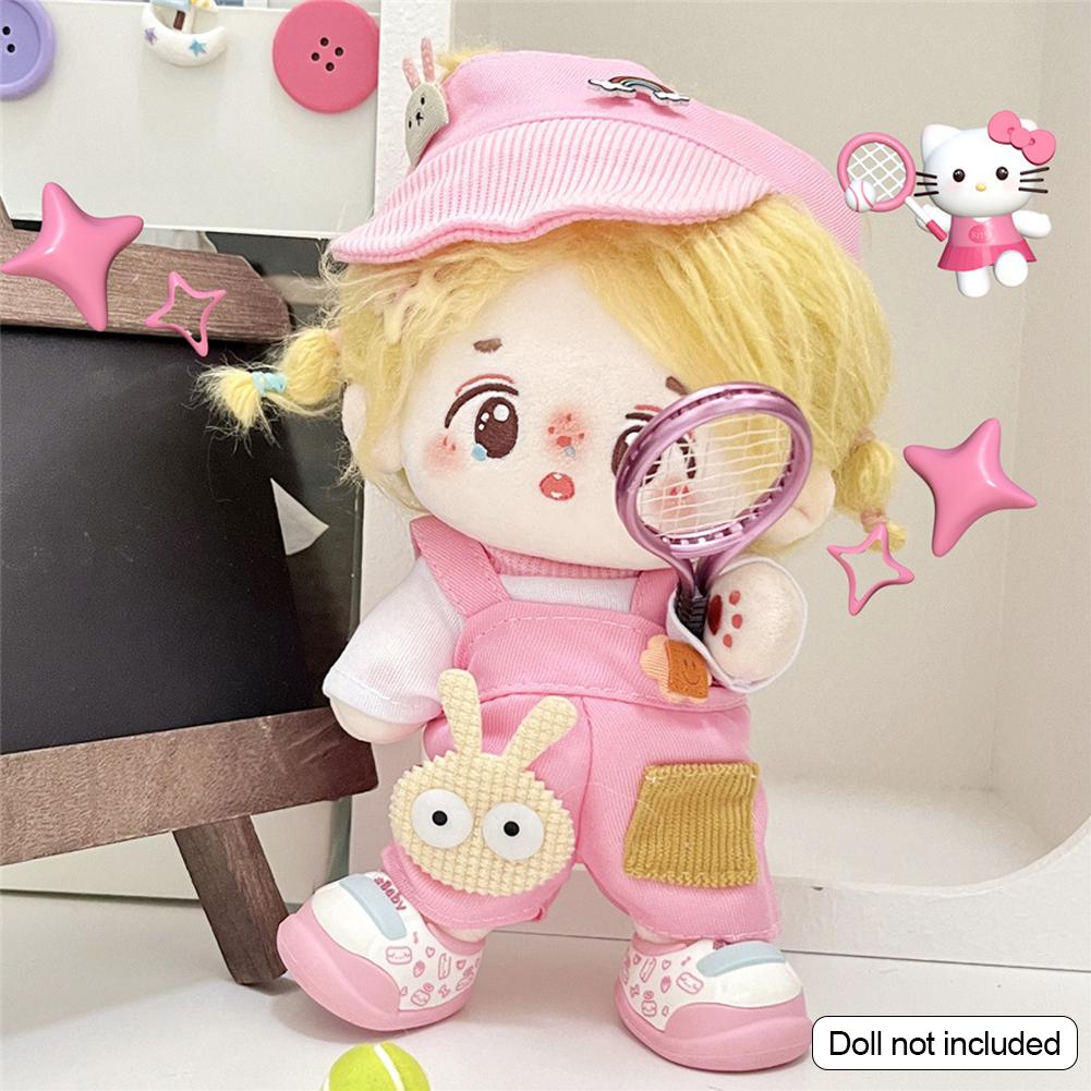 Для 20 см хлопковые комбинезоны для кукол из мультфильмов, сменная одежда для плюшевых кукол, аксессуары для игрового дома, мини-одежда