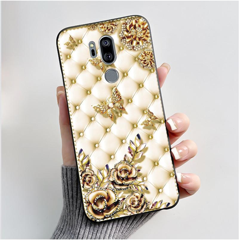 Casing For LG G7 ThinQ Case G710EM Luxury Dragon Cute Cool Boys Girls Soft TPU Black Silicone Matte Bumper LG G7ThinQ Back Cover