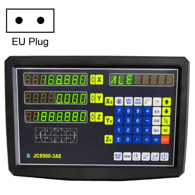 JCS900-3AE Трехосевой цифровой индикатор для фрезерного токарного станка, вилка США