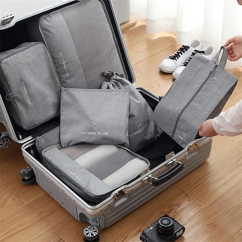 Portable Travel Storage Bag Home Clothing Underwear Shoe Packing Finishing Bag High-capacity Oxford Cloth Waterproof Storage Bag