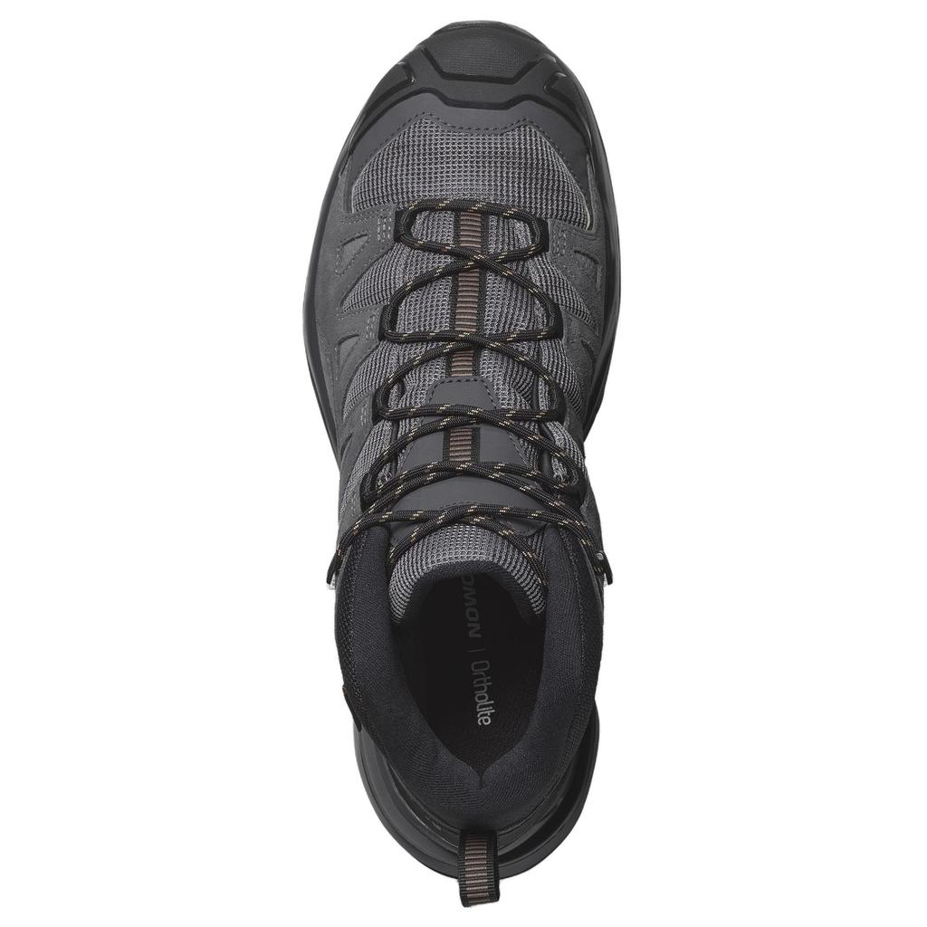 SALOMON X Ultra 360 Кожаные Полуботинки GORE-TEX Castlerock Мужские Кроссовки Серый Асфальт Ламинария L47570800