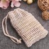 3Pcs Soap Exfoliating Bag Skin-friendly Refresh Skin Bath Accessory Body Scrubber Natural Loofah Pouch for Home