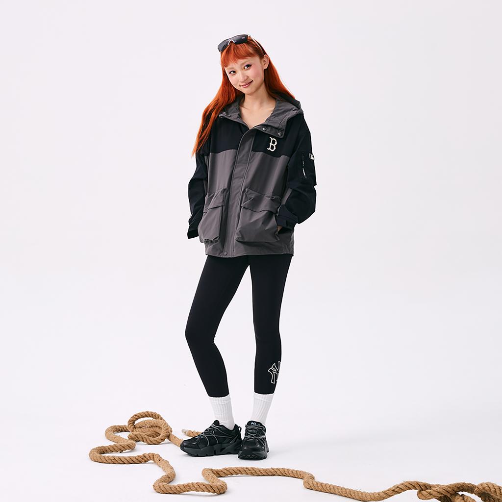 Новая коллекция MLB Boston Red Sox Basic SS25 Ветрозащитные куртки и пальто Унисекс Темно-угольно-серый 3AWJB0551-43CGD