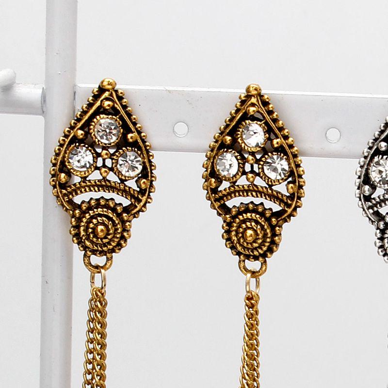 Длинные висячие серьги в индийском этническом стиле из Болливуда с кисточками Jhumka, модные украшения