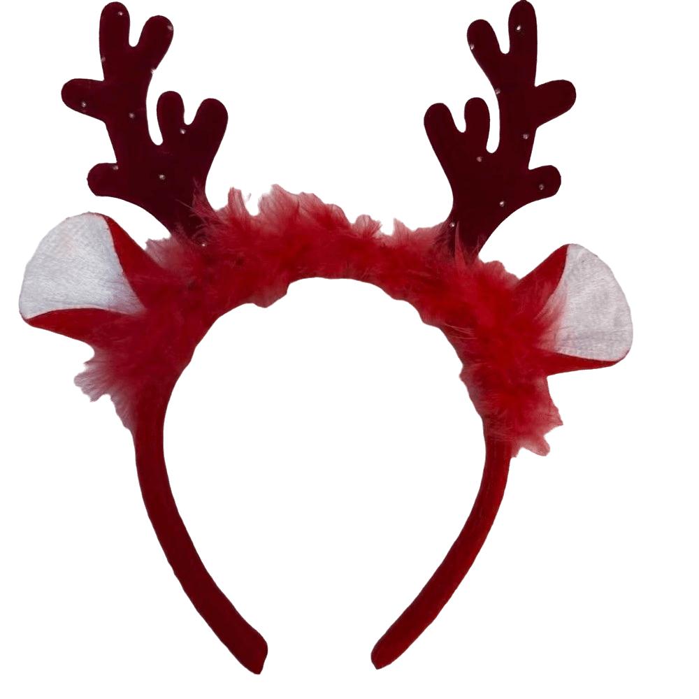 Hair Hoop Christmas Headband Party Props Xmas Tree Headwear Gift Decorative Headdress Xmas Party