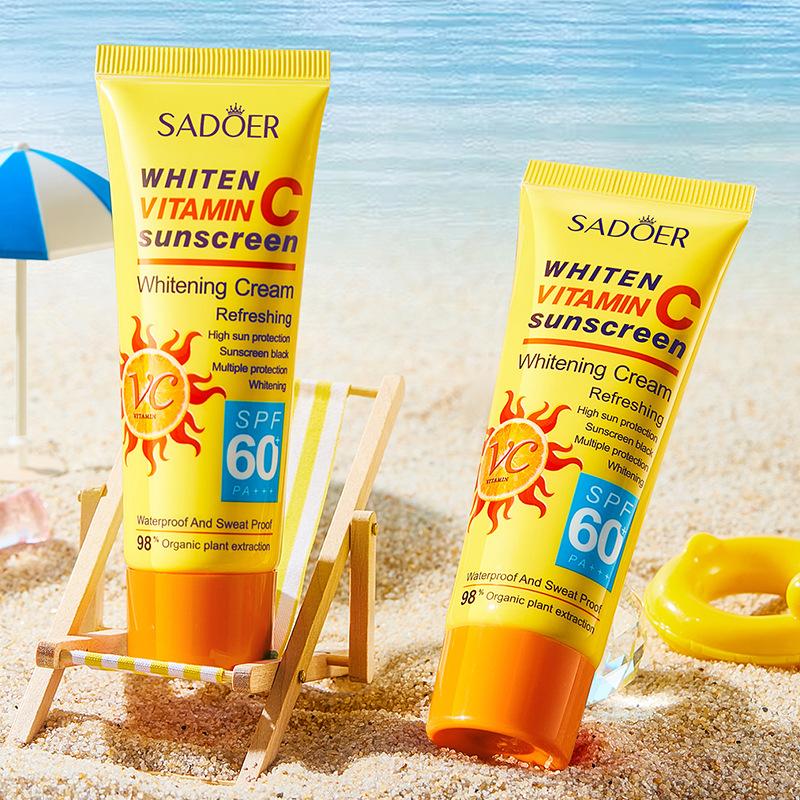 Солнцезащитный крем SPF60 + VC SADOER Vitamin C Isolation Освежающий солнцезащитный крем