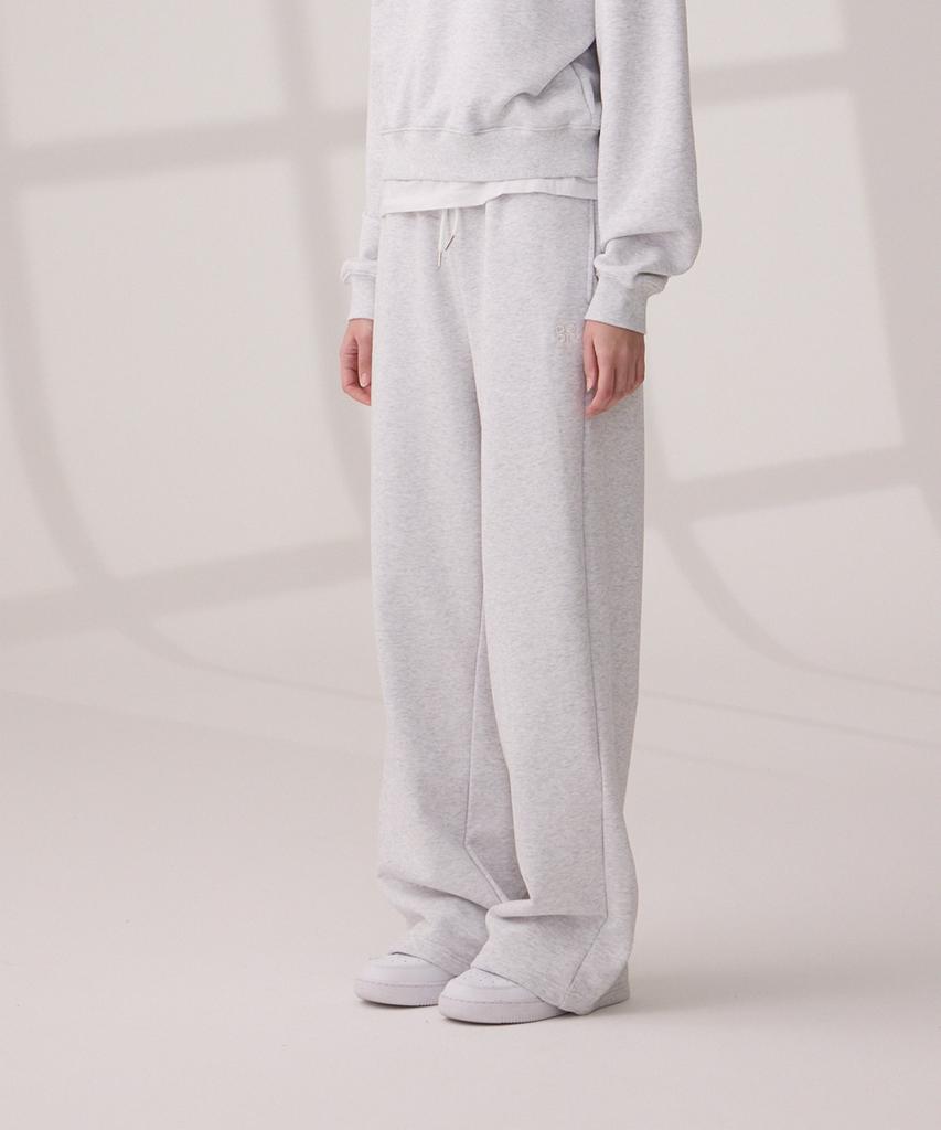 DANGLEDROP Dgdp Legline Wide Sweatpants White Melange