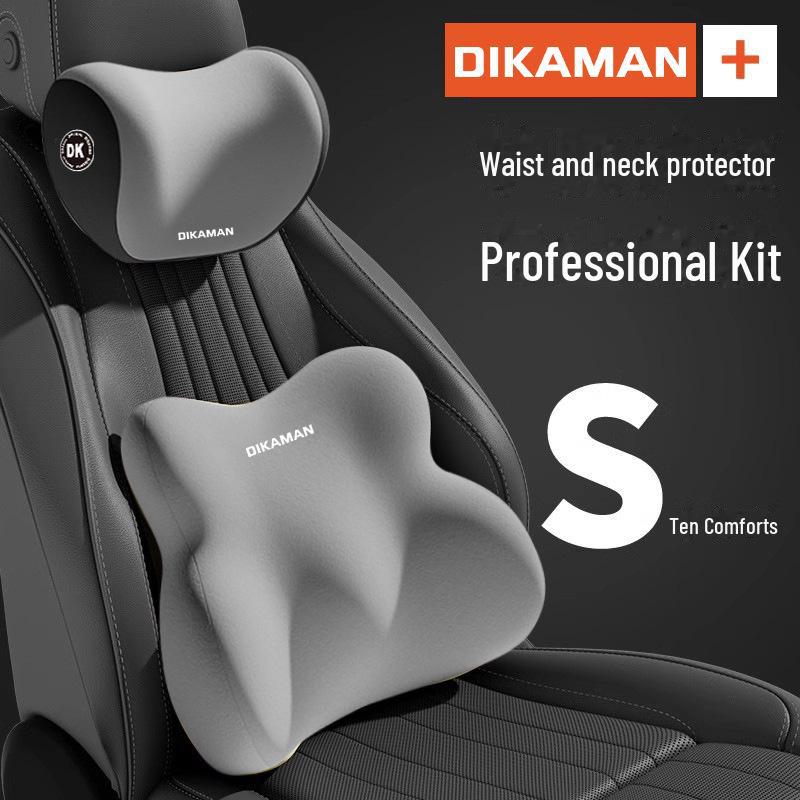 Комплект подушек с эффектом памяти для автомобильного подголовника и поясничной опоры
