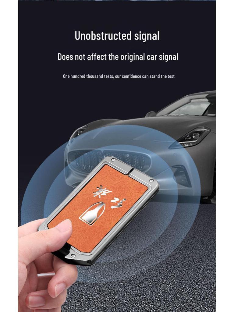 2022 FAW Hongqi HS5/HS7 Key Case: Metal Protective Shell for Men & Women