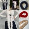 Super Soft Soft Plush Belt Fluffy Plush Waist Chain Jeans Pants Decor Hiphop Jeans Belt