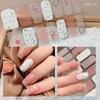 Semi Cured Nail Patch Floristic Nail Art Stickers INS Trendy Gel Nail Stickers  DIY Nail Art Making