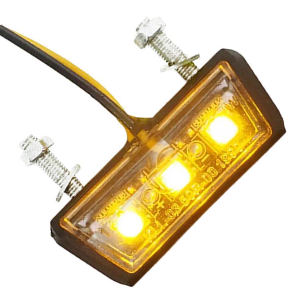 12V LED Lights Motorcycle License Plate LED Light Waterproof Motorcycle License Light Rear Tail Light