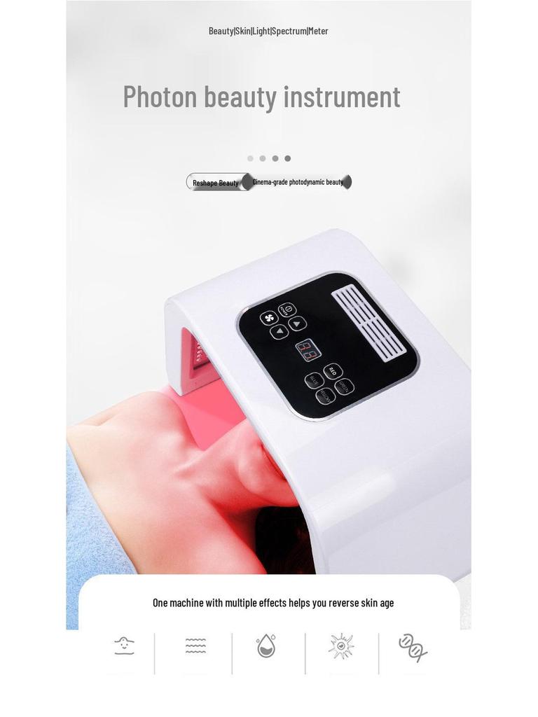 Складной светодиодный спектрометр для цветного фотонного омоложения кожи и терапии красным светом