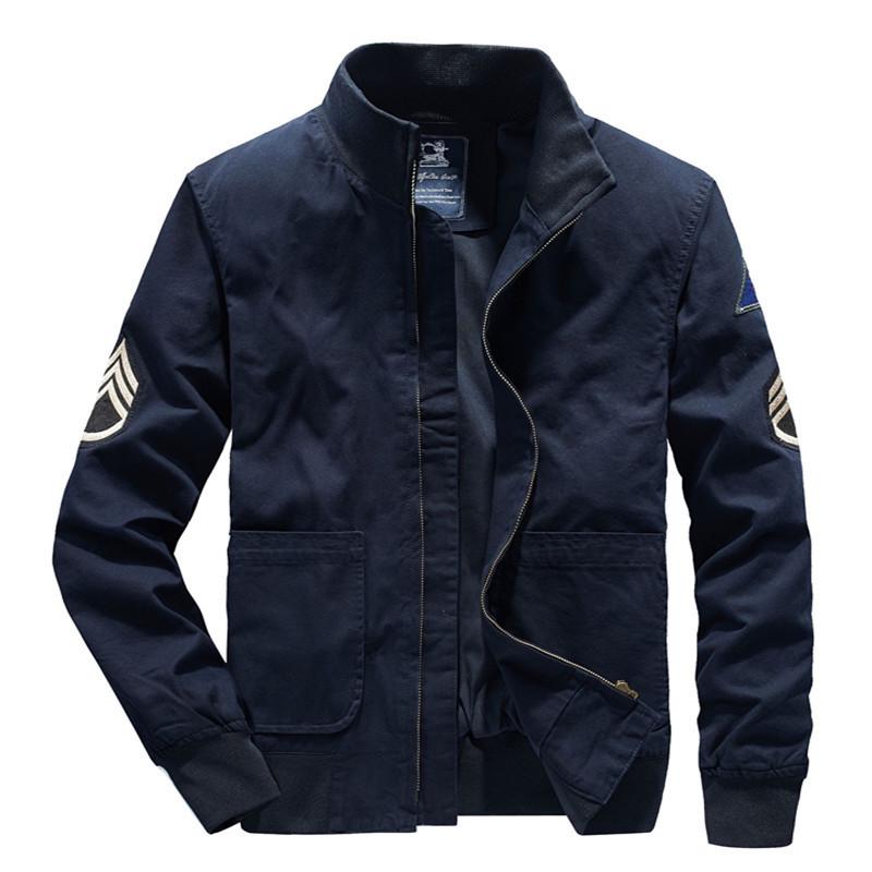 Куртка мужская весна и осень новый стиль красивая повседневная свободная большого размера мужская молодежная верхняя куртка пилот тренд