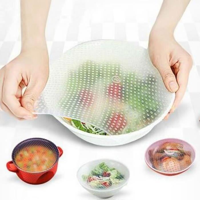 1Pcs 15 cm x 15cm emballage alimentaire avec outil de cuisine de recouvrement scellable transparent