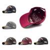Unisex Cotton Baseball Cap With Embroidered Lettering And Vintage Brim For Outdoor Sun Protection