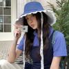 Sweet Cowboy Fisherman Hat French Style Women's Sun Hat Sunscreen Lace Ribbon Hat  Girls