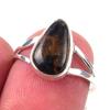 Natural Pietersite Gemstone Handmade 925 Solid Sterling Silver Ring S.5.5 L4t22