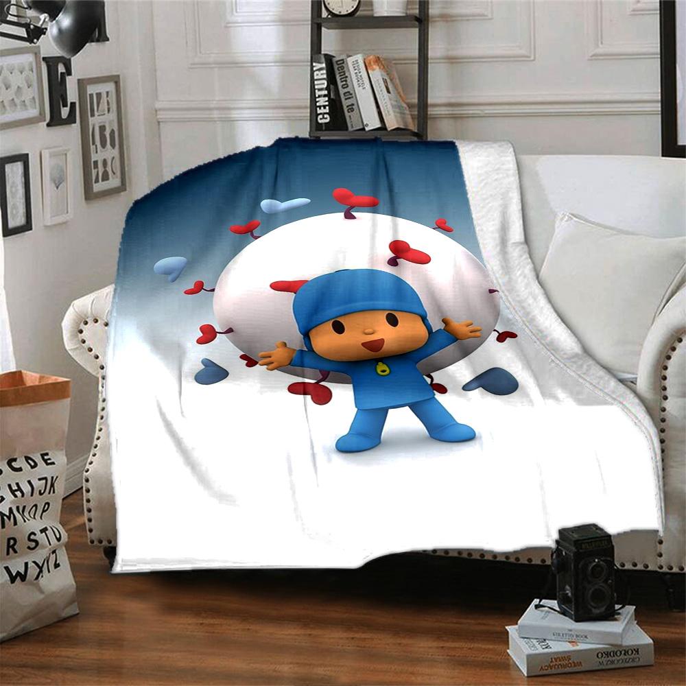 Pocoyo Blanket Ultra-Soft Suitable for Livingroom Sofa Bedding for All Occasions Warmthful Decor Gifts For Family Or Friends