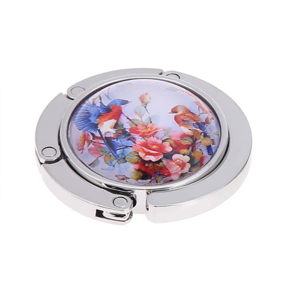 Портативная металлическая вешалка для сумочки, складная настольная сумка, держатель для кошелька, вешалка(D