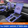 Для Chery JAECOO J7 2024 Панель Приборной панели Навигация Салон Автомобиля Защитная пленка От царапин Аксессуары