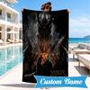Custom Name Journey Through Middle-earth Personalized Microfiber Beach Towel, Quick-Dry, Ideal for Summer Travel, Beach Essential, Swimming