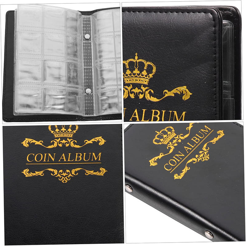 Home Coin Collection Book Home Decoration Portable Double Row Scrapbook For Storing And Displaying Commemorative Coins