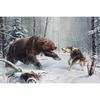 5D Алмазная картина Медведь Волк Животный узор Полный круглый дрель Алмазная вышивка Крестом