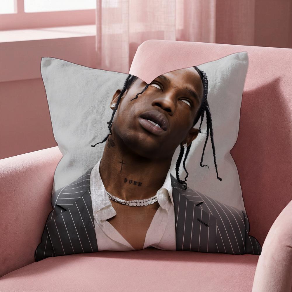 Чехол на подушку Travis Scott, многоцелевой чехол для дома и автомобиля - Двусторонний, мягкий и прочный для повседневного использования