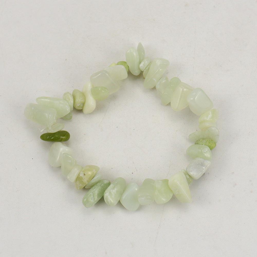 Handmade Beaded Natural Crystal Crushed Stone Bracelet B54