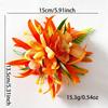 Simulated Orchid Hair Clip Lightweight Bohemian Side Hair Claw for Women Casual Beach Resort Daily Wear Gift