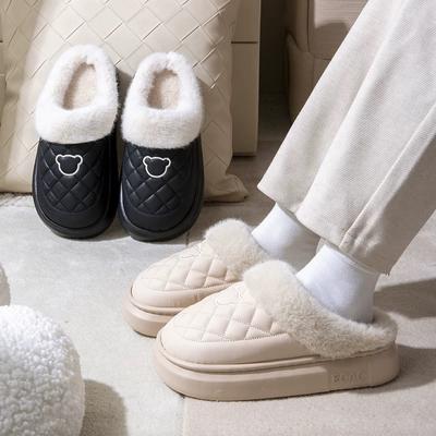 Парные флисовые водонепроницаемые тапочки