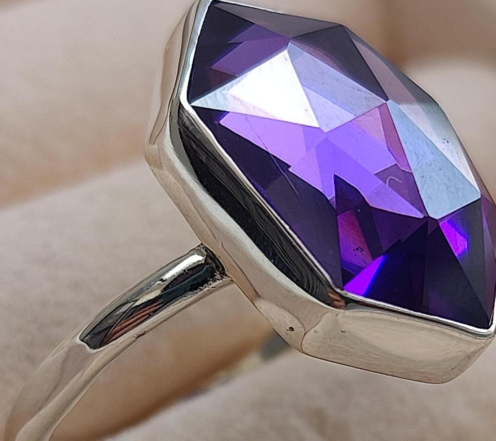 Amethyst Ring, Statement Ring, 925 Solid Sterling Silver, Purple Amethyst Gemstone, Women Ring, Engagement Ring, Gift for Her