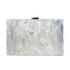 New Fashion Accessory Women Cute Bag Acrylic White Solid Night Dinner Handbag Woman Wedding Evening Bag Trendy Party Clutch Purse