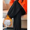 Women's Casual Winter Bundle Feet Pants Straight-leg Fleece-lined Thickened Sweatpants