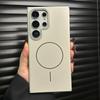 Роскошный матовый твердый чехол из ПК для Samsung Galaxy S25 Plus S24 S23 S22 S21 Ultra Note 20 с магнитной беспроводной зарядкой