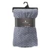 Plaid "3D Losange" flanelle gris ardoise 180x230cm - Atmosphera createur d'interieur